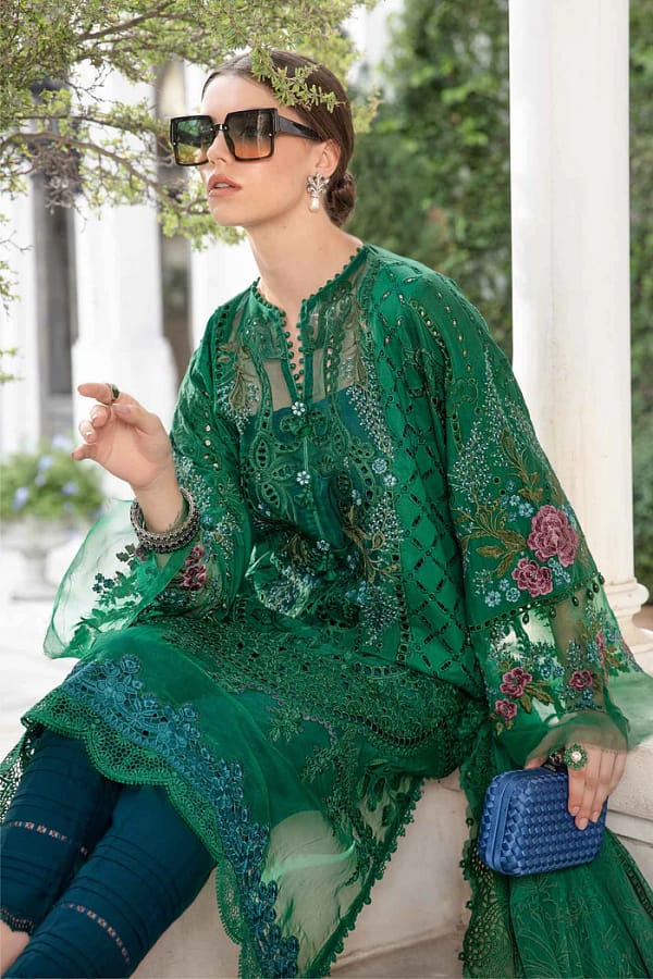 Maria B 2608-B Black New Arrival Lawn Emb 3pc Unstitched SC-1307